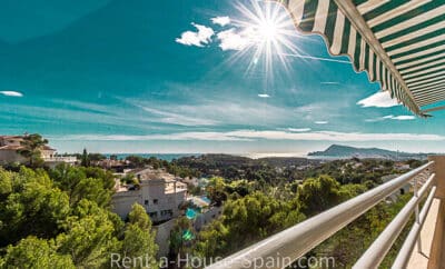 ref109) beautiful apartment with view over the bay by altea