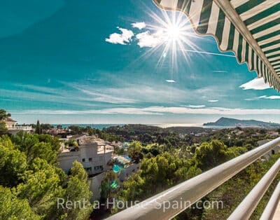 ref109) beautiful apartment with view over the bay by altea