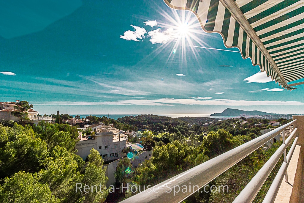 ref109) beautiful apartment with view over the bay by altea