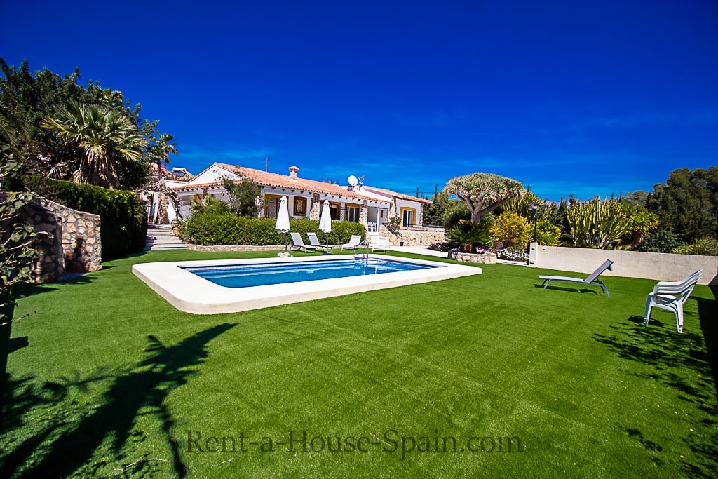 Ref:143) Beautiful 6 pers. villa Albir / Alfaz del Pi with sea view and close to the beach.